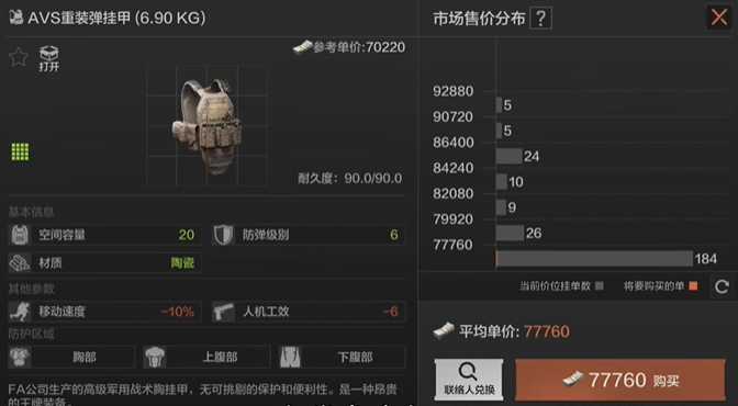 暗区突围六级弹挂甲哪个好