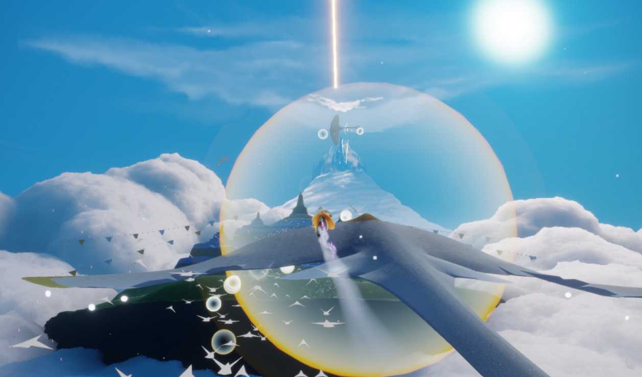 光遇无翼怎么从遥鲲上下来