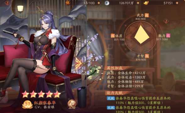 少年三国志2张春华有什么用