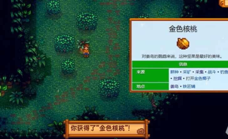 星露谷物语金核桃有什么用