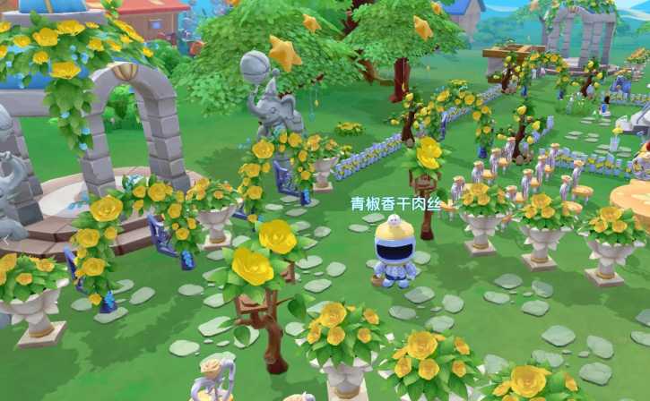 摩尔庄园邻居一个人怎么建花梯