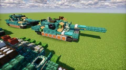 我的世界怎么做战车