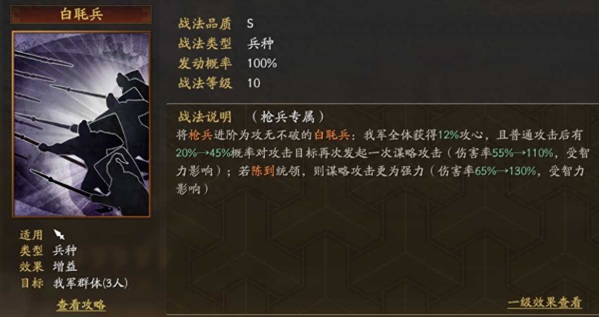 三国志战略版白毦兵搭配什么武将