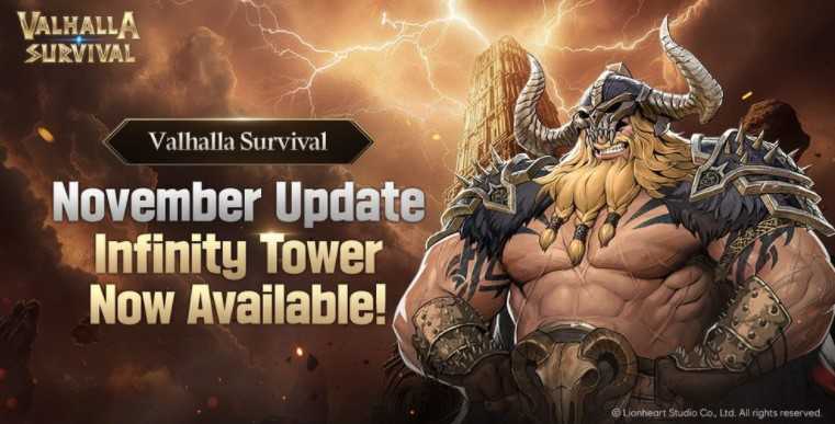 《瓦尔哈拉生存》新增挑战型副本「无限之塔」