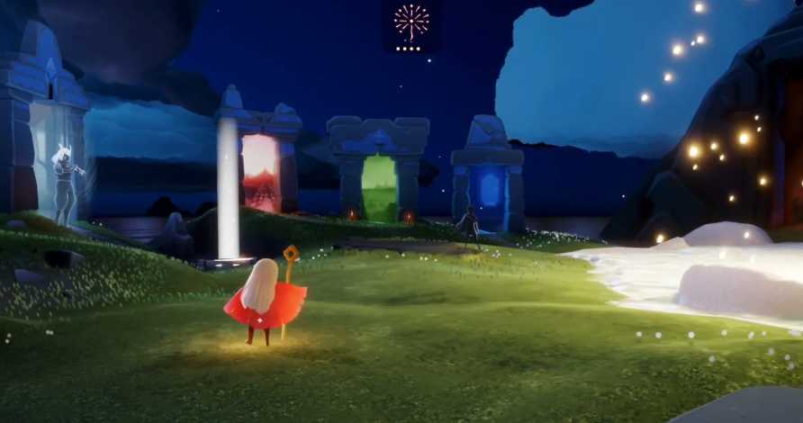 光遇放烟花怎么弄爱心