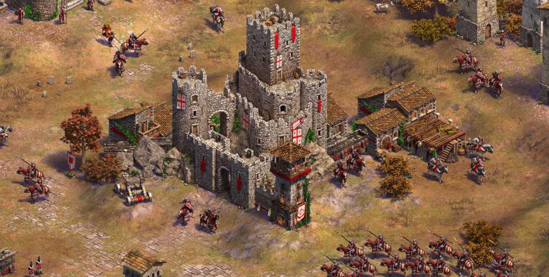 帝国时代2城门怎么转向城堡