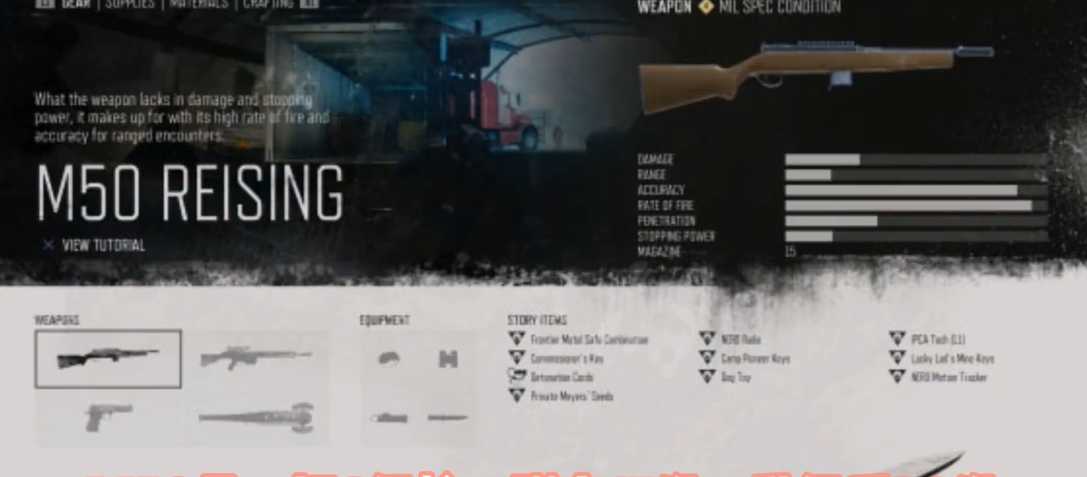 往日不再m50冲锋枪怎么样