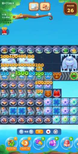 开心消消乐隐藏关736关怎么玩