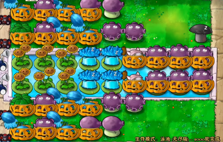 植物大战僵尸无尽版怎么布阵无炮