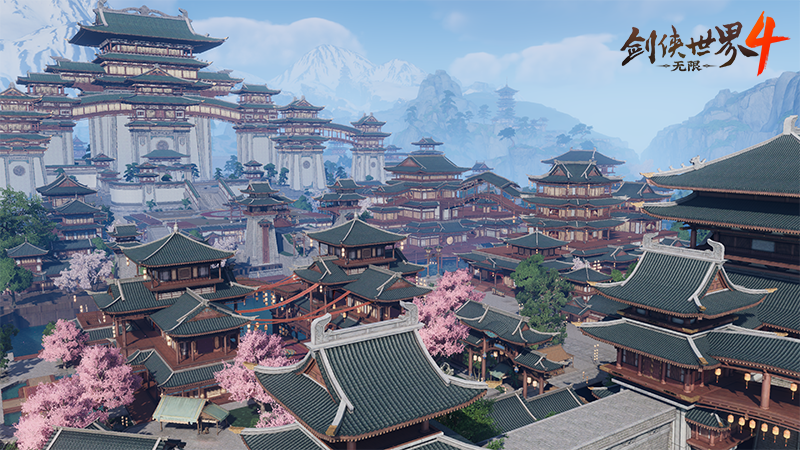 国风雅韵！《剑侠世界4：无限》高度还原东方建筑之美