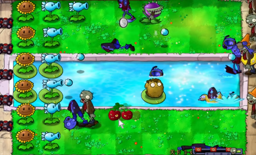 植物大战僵尸九五版3-4怎么过