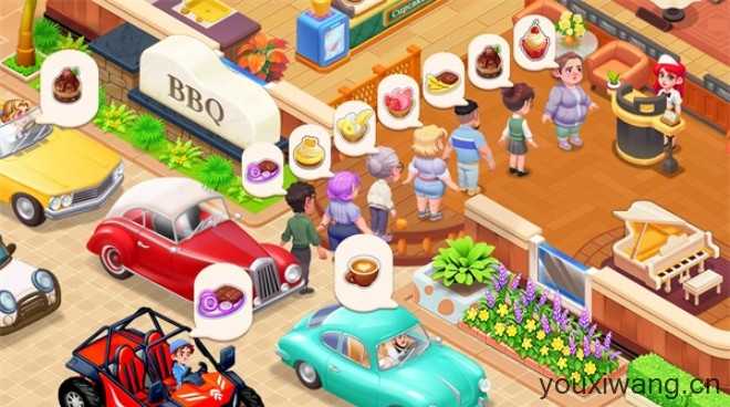 快乐晚餐故事截图