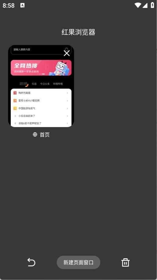 红果浏览器截图