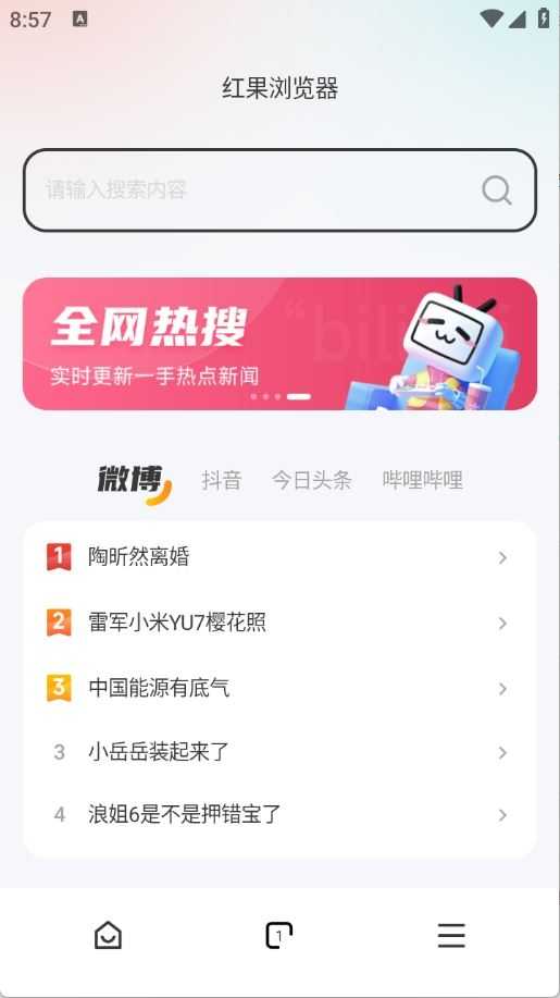 红果浏览器截图
