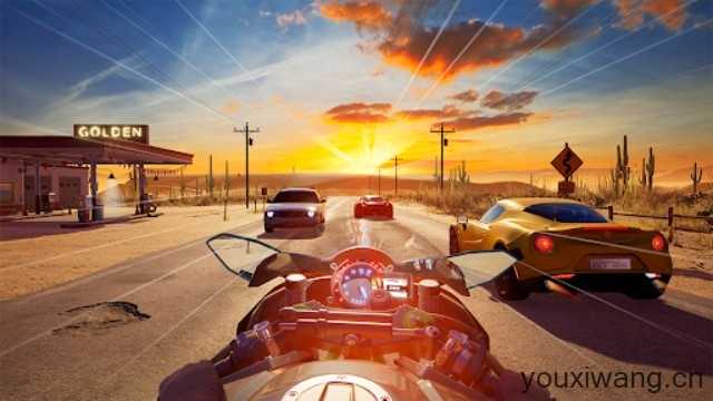 真实公路摩托锦标赛截图