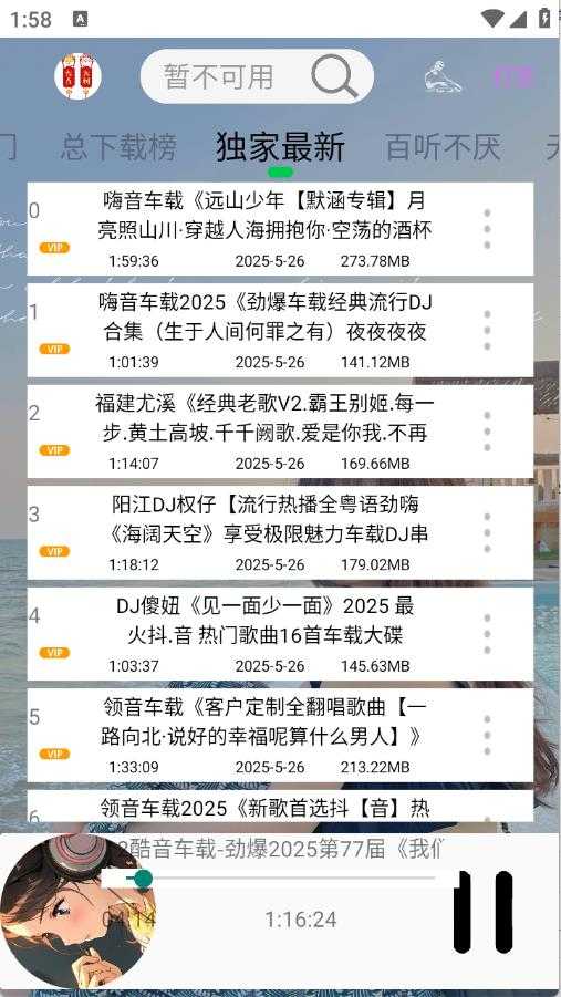 dj乐听截图