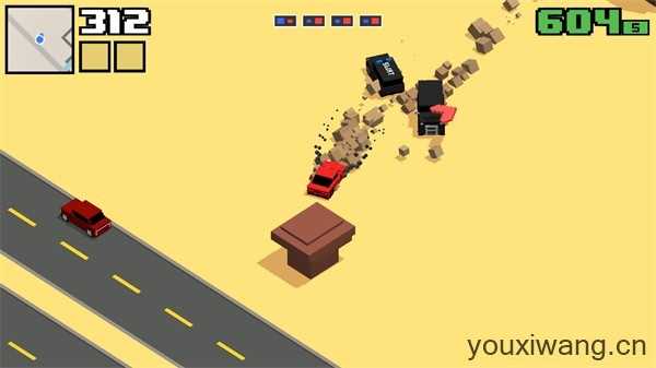 像素公路飙车2截图