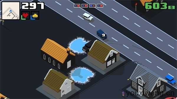 像素公路飙车2截图