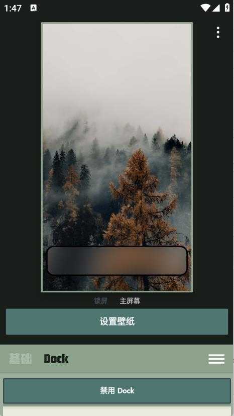 Dock壁纸截图