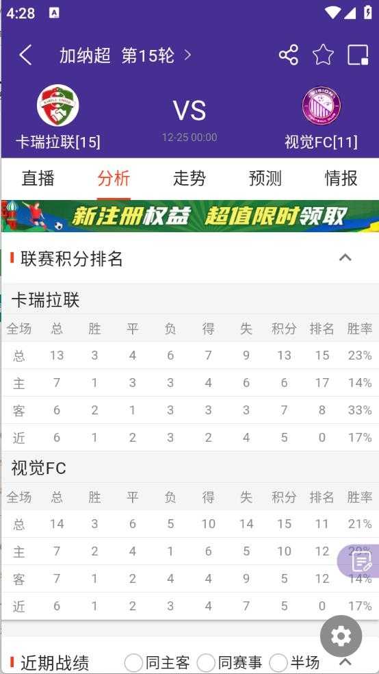 捷报比分截图