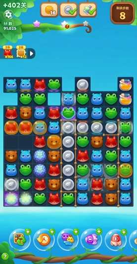 开心消消乐402隐藏关怎么过