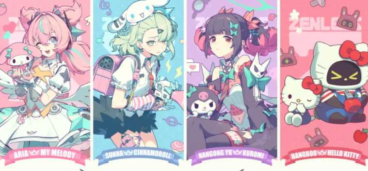 《绝区零》×「三丽鸥」首次推出联名周边 公开人气阵营「妄想天使」全新联名设计