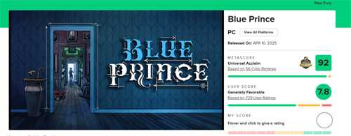 年度高分游戏《蓝途王子》仍有秘密 计划推出大型更新