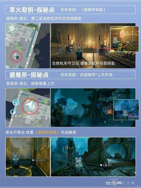 王者荣耀世界天柱墟避难所探索解谜攻略