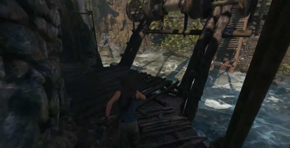 古墓丽影秘鲁丛林断桥怎么过