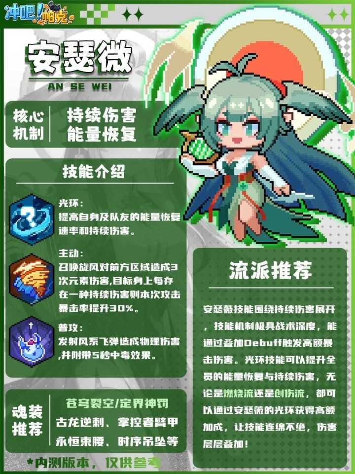 冲吧帕克宠物安瑟薇技能流派打法技巧