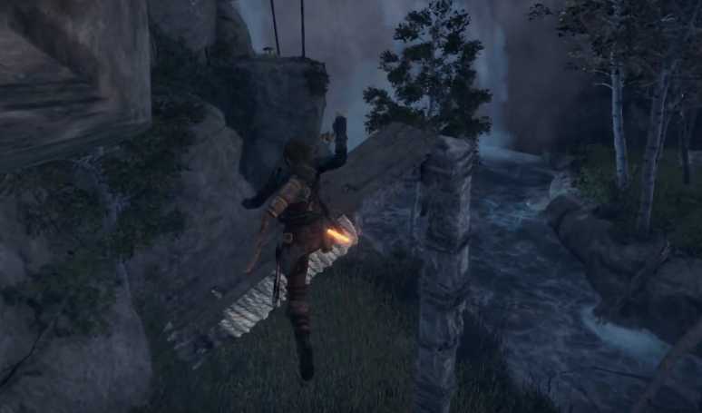 古墓丽影崛起瀑布古墓怎么进去