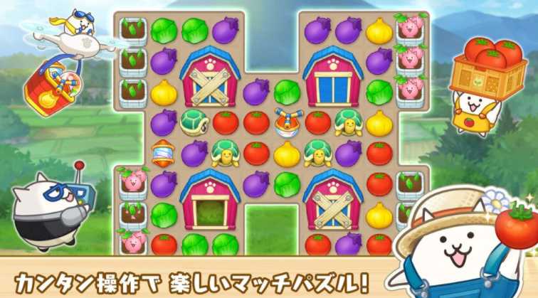 《猫咪大战争》改编全新三消益智游戏《益智大丰收!猫咪村》正式推出