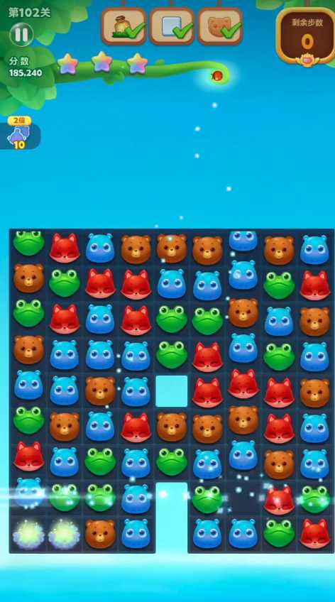 开心消消乐关怎么过102关 开心消消乐关怎么过102关