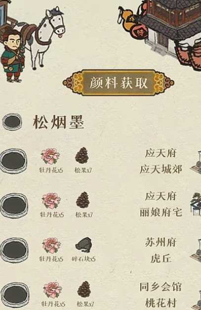 江南百景图怎么找染料