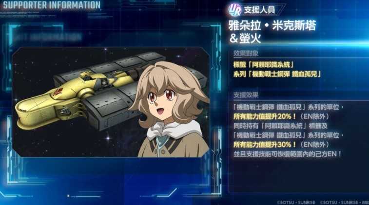 《SD 钢弹 G世代永恒》追加主要关卡「机动战士钢弹 铁血孤儿 后半」