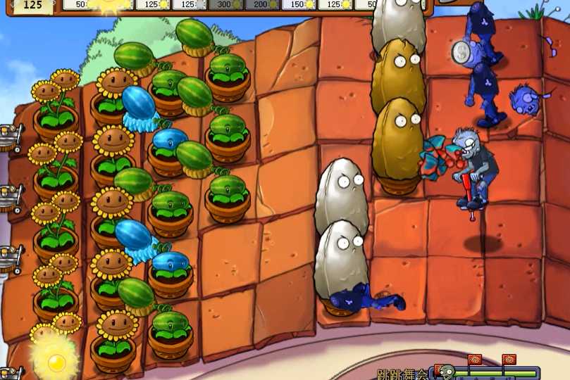 植物大战僵尸跳跳关卡怎么打
