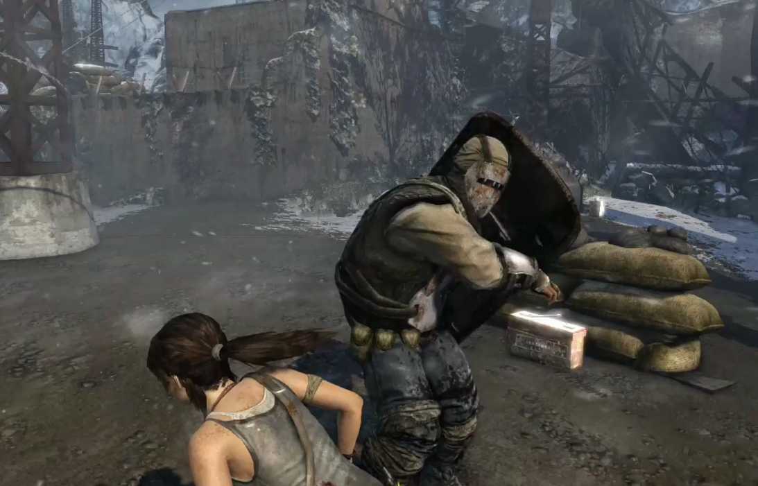 古墓丽影拿盾牌的兵怎么打