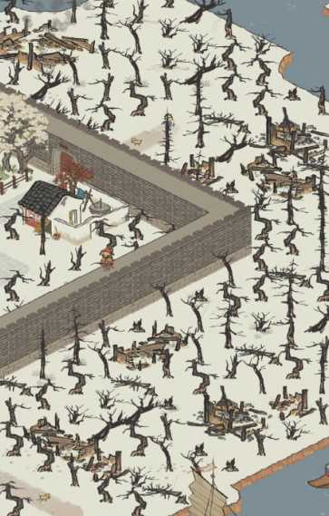 江南百景图哪里枯枝多