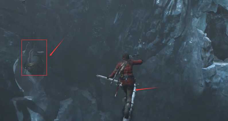 古墓丽影怎么爬冰