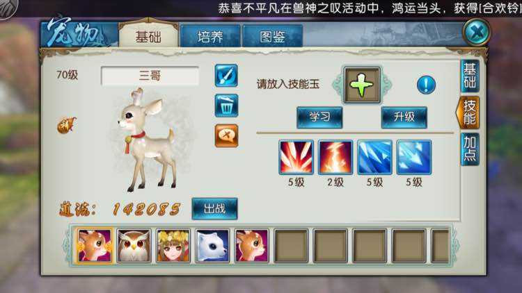 诛仙手游宠物怎样加点 诛仙手游宠物怎样加点