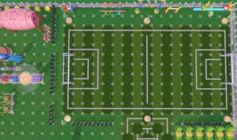 摩尔庄园足球草地怎么拼