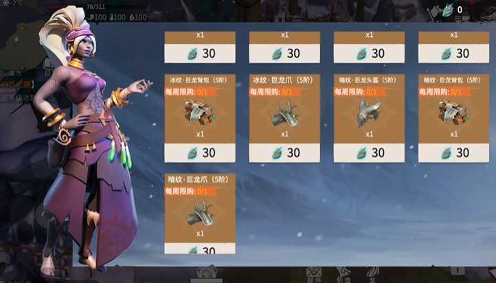 冰原守卫者去集市带什么