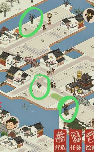 江南百景图哪里枯枝多