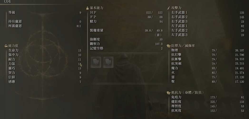 艾尔登法环各职业属性是什么