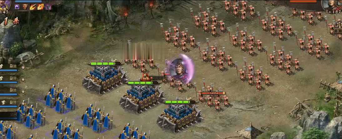 攻城掠地187级怎么打