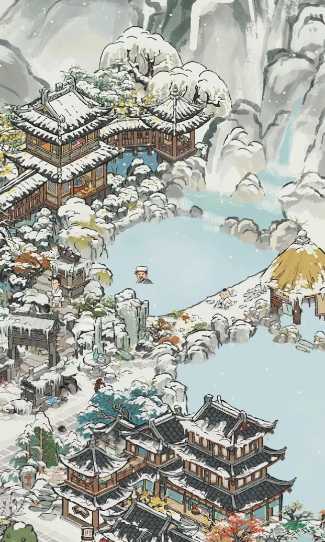 江南百景图探险温泉在哪