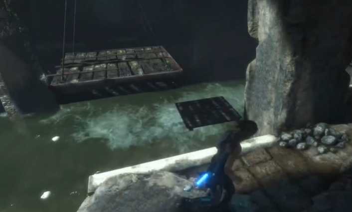 古墓丽影怎么抬起水闸门