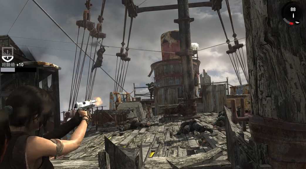 古墓丽影9缆车那关怎么过