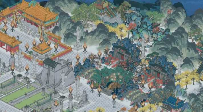 江南百景图山怎么布局