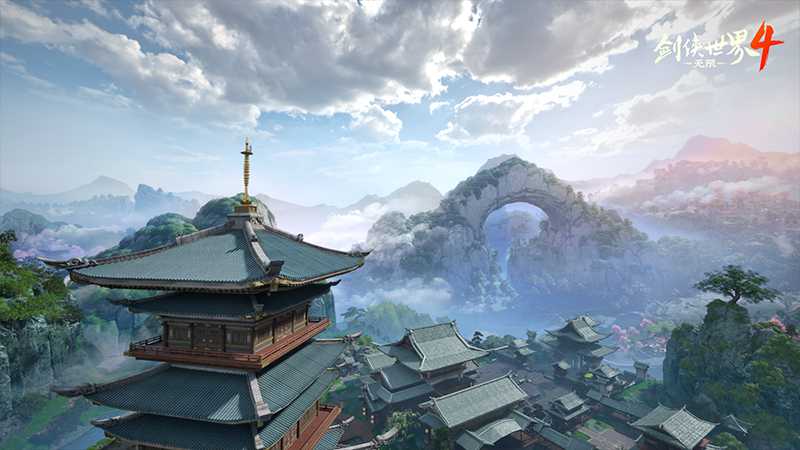 天光云影共徘徊！《剑侠世界4：无限》拟真江湖天气系统首曝